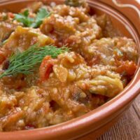 Moroccan Za'alook Salad