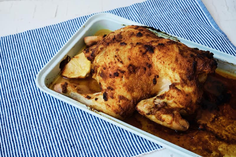 Roasted Chicken with Moroccan 6 Spices