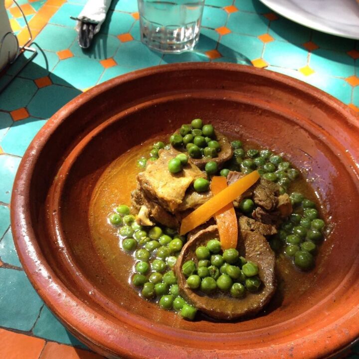 Beef and Artichoke with Green Pea Tajine