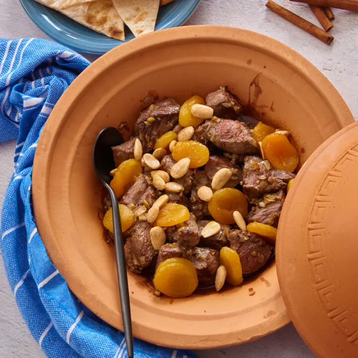 Beef Tagine with Apricots and Almonds