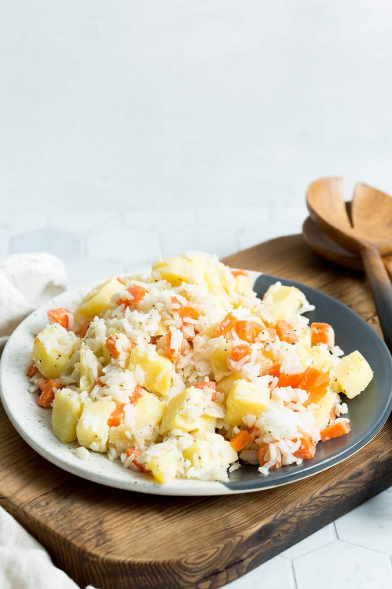 Potato, Carrot and Rice Salad