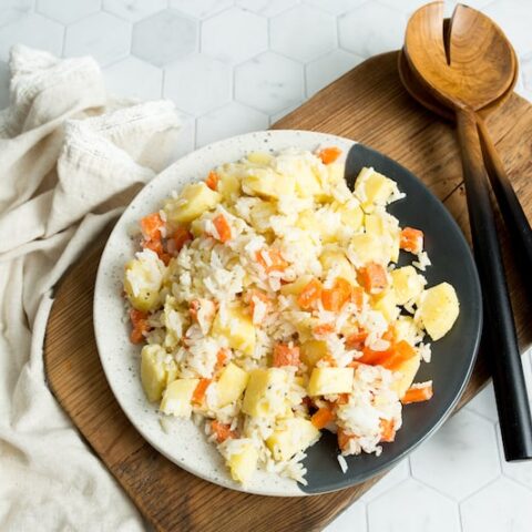 Potato, Carrot and Rice Salad