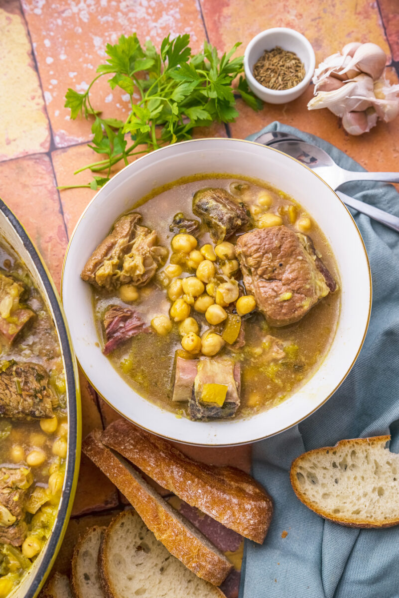 Moroccan Beef Tagine with Chickpeas
