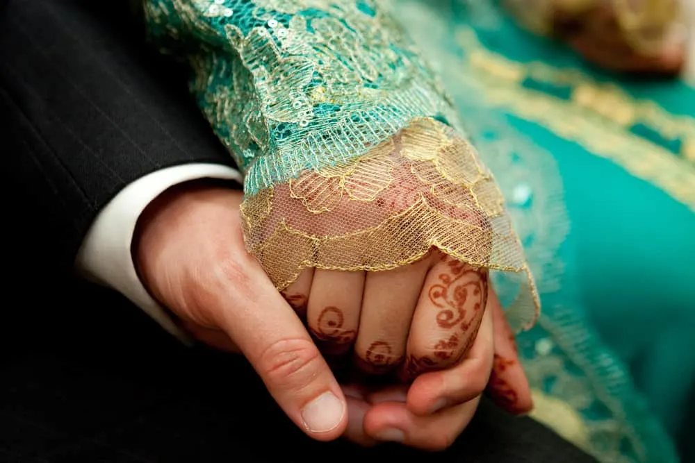 Moroccan brides always have henna done for their wedding!