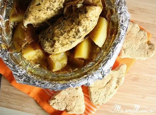 Chicken and Potato Tajine