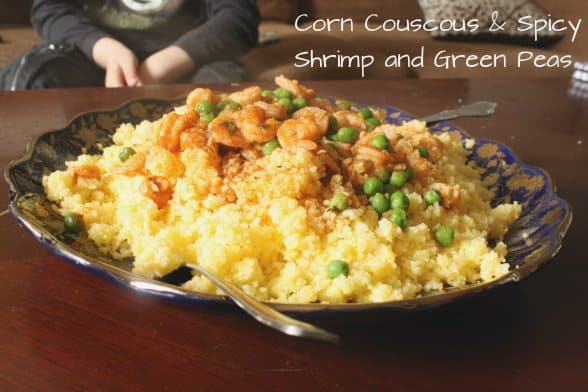 Corn Couscous and Shrimp
