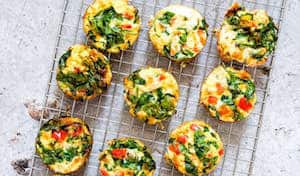 6 Ingredient Gluten free Veggie Egg Cups