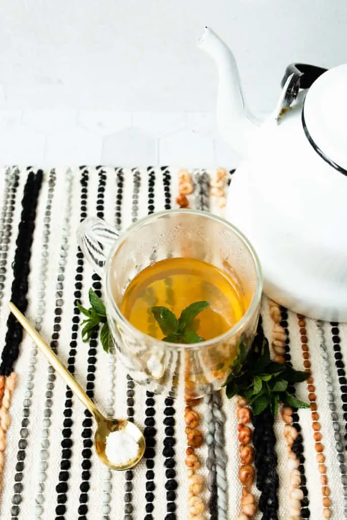 Moroccan Mint Tea with Sugar