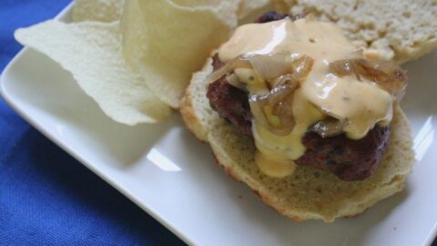 Moroccan Hamburgers with Harissa Mayonnaise