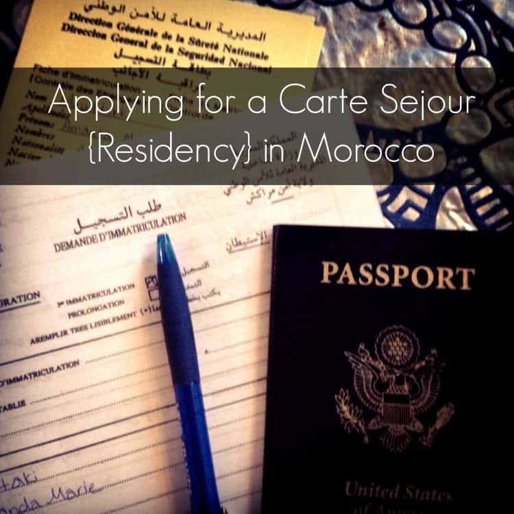 in {Residency} Applying MarocMama a Sejour Morocco - for Carte