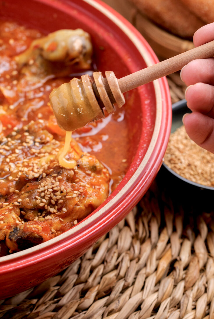 Chicken Tajine with Tomato and Onion Jam