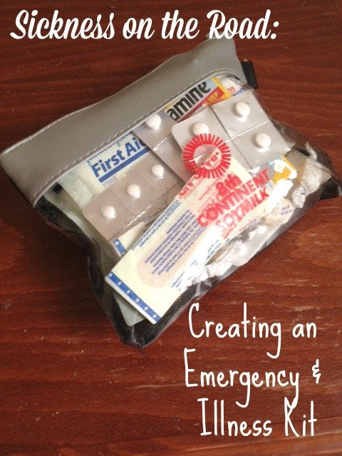 Emergency Kit for Handling Sickness on the Road