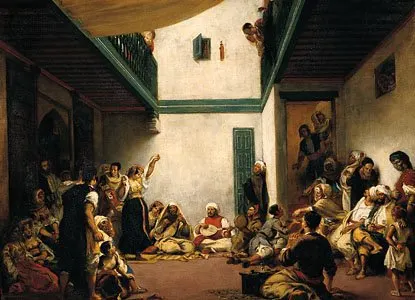 Jewish Wedding in Morocco, oil on canvas by Eugène Delacroix, 1837–41; in the Louvre, Paris