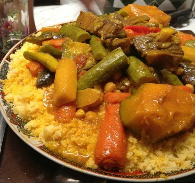 Moroccan Couscous With Meat and Seven Vegetables Recipe