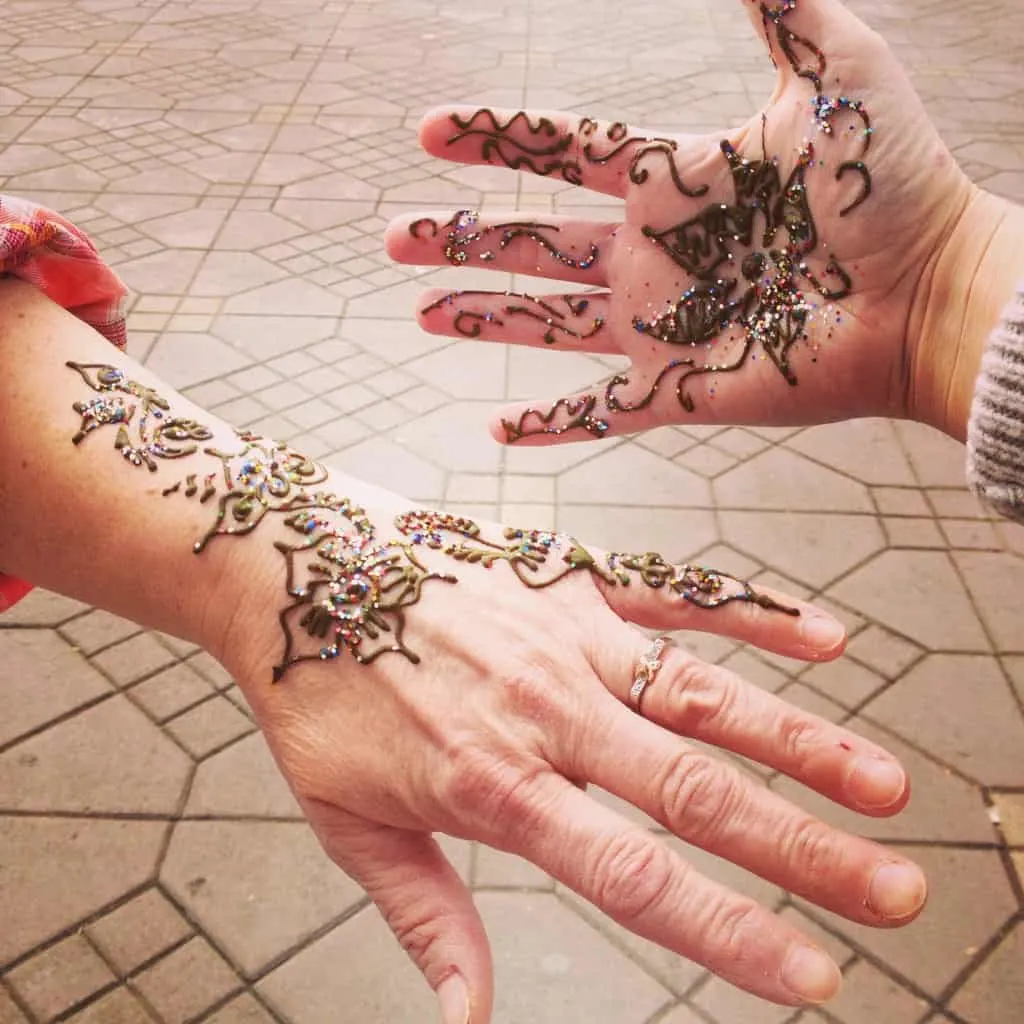 Avoiding the Henna harassment in Marrakech