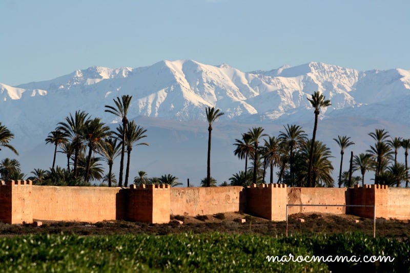 High Atlas Mountains Beyond City Walls