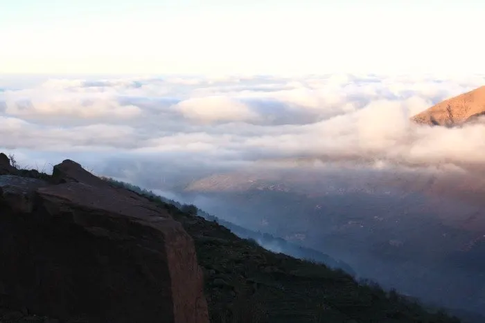 Clouds in the High Atlas Mountains