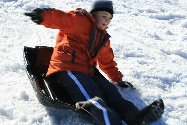 Sledding in Oukaimden