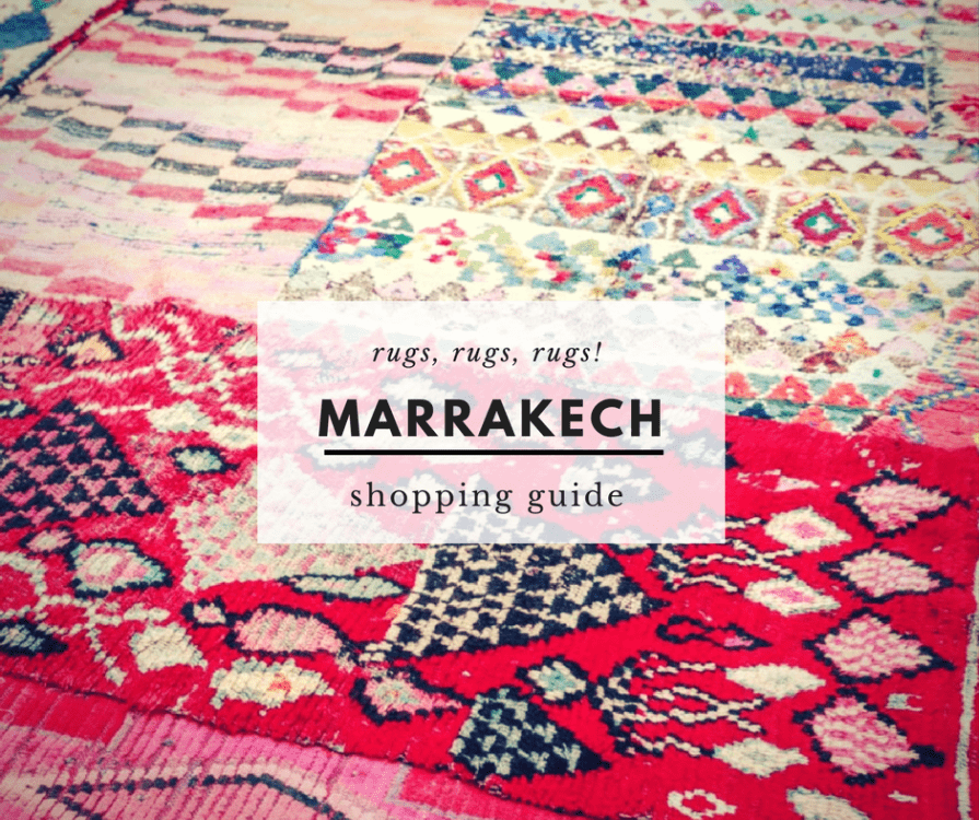 buying Moroccan rugs in Marrakech