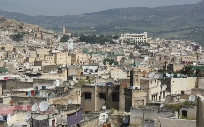 Fez Medina from Karawan Riad Rooftop