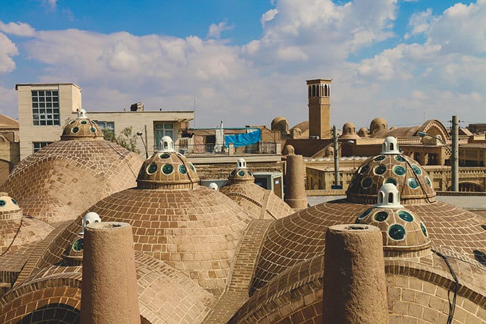 Rooftops in Kashan Iran