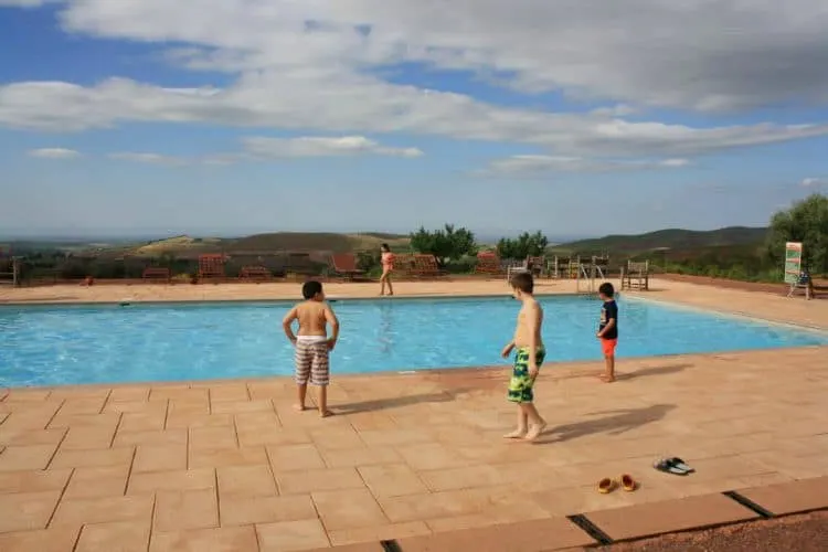 Swimming pool in the mountains