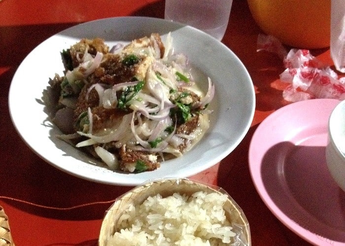 Thai Fish and rice in Chiang Mai