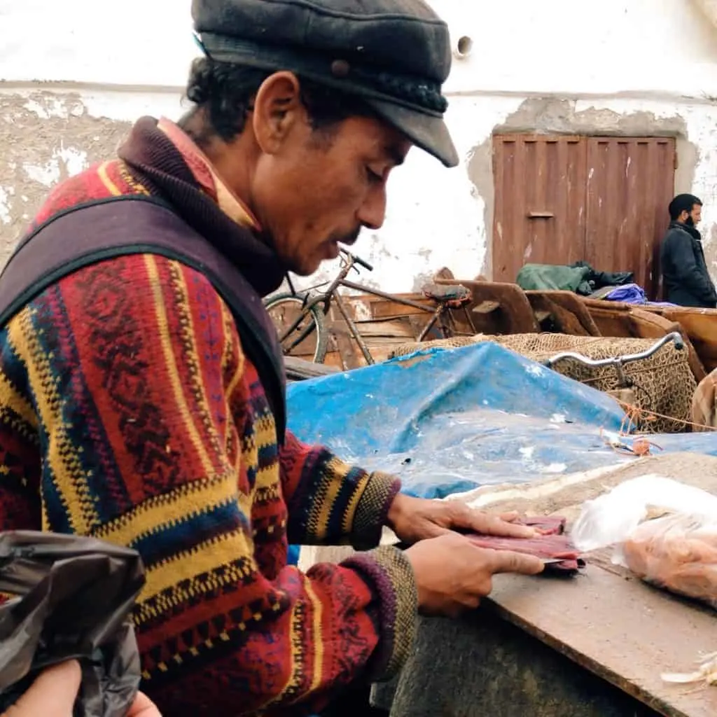 Cleaning Fish Essaouira