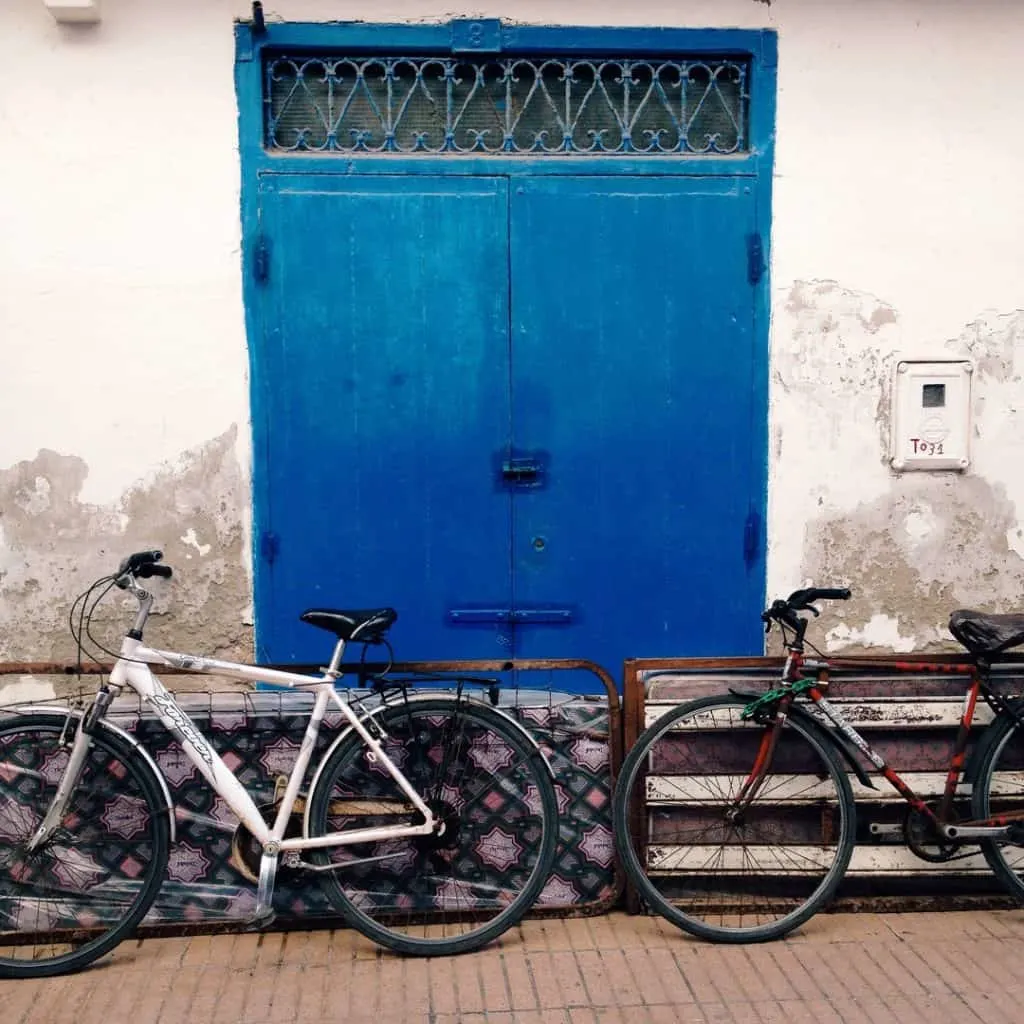 Bikes and Blue in Essaouira
