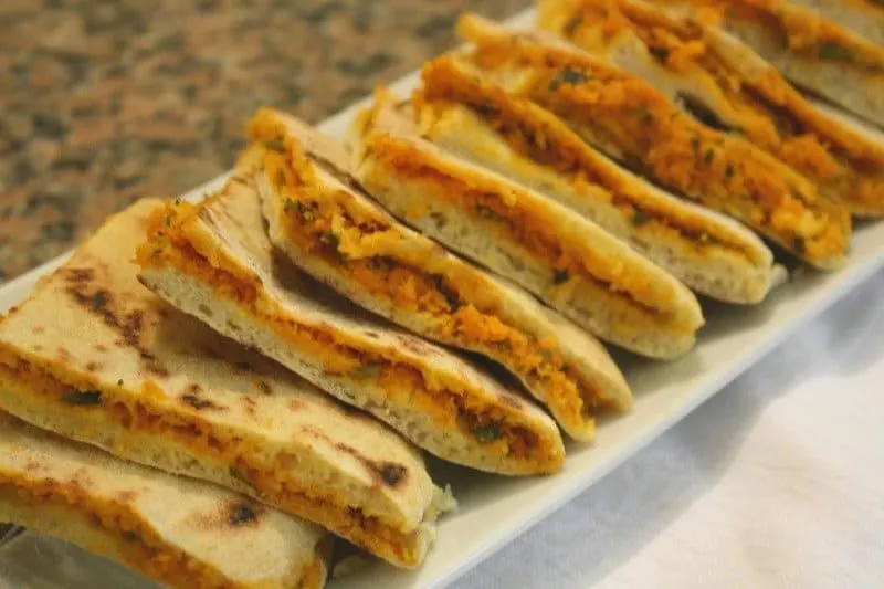 Khadija's carrot pizza bread