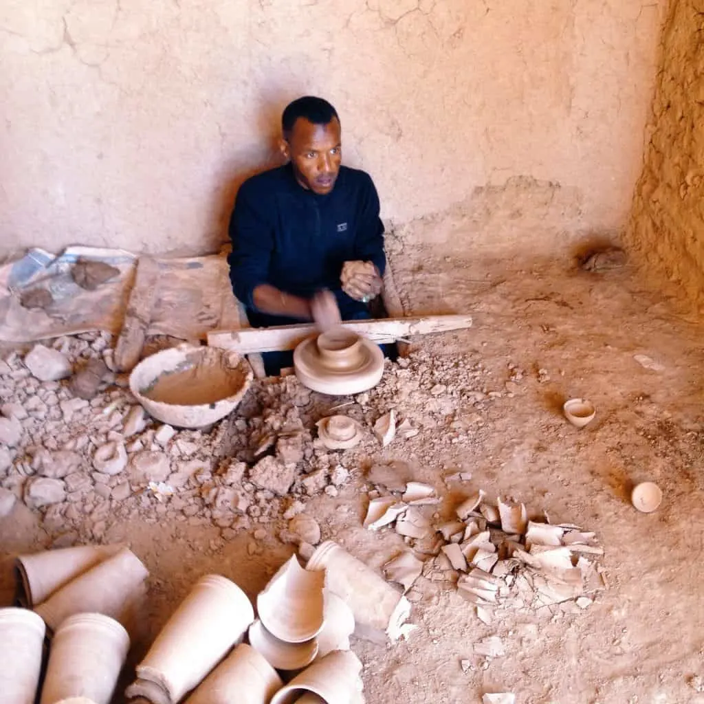 Pottery maker in Tamegroute