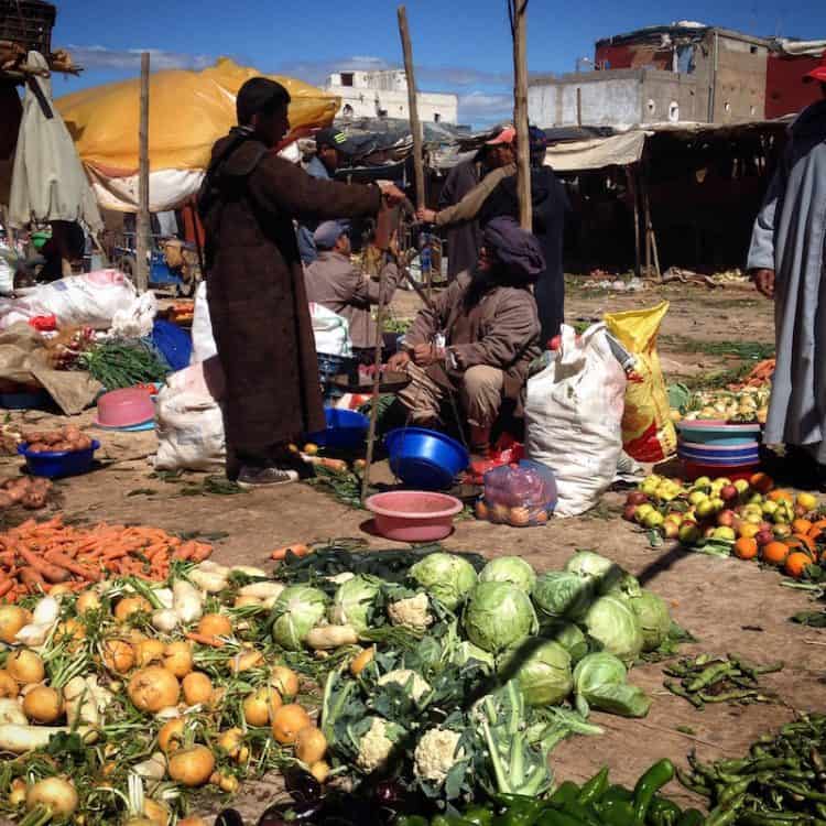 Visit a rural market in Morocco