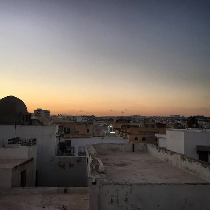 Sunset over Tunis