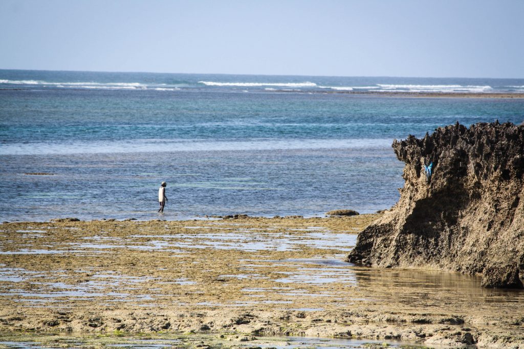 Man Fishing in the Indian Ocean Kenya