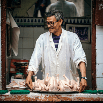 Butcher in Morocco