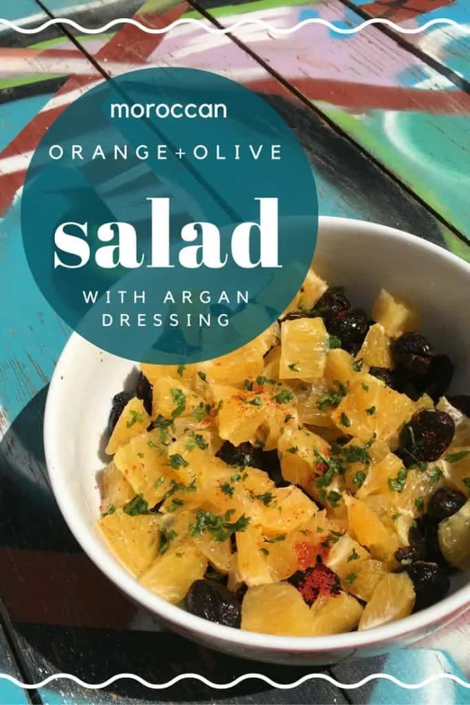 Moroccan Orange and Olive salad with Argan Dressing