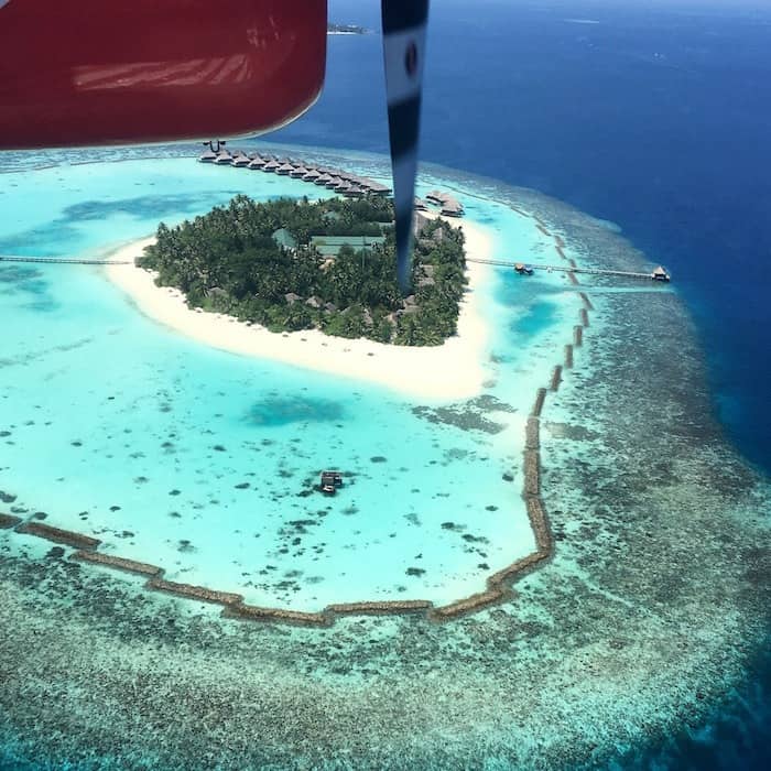 Propeller and Resort in the Maldives