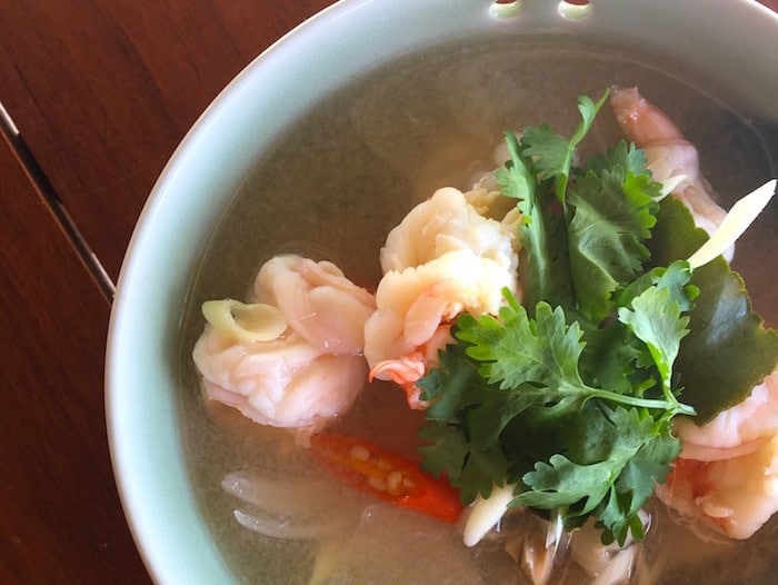 Thai Shrimp Soup in the Maldives