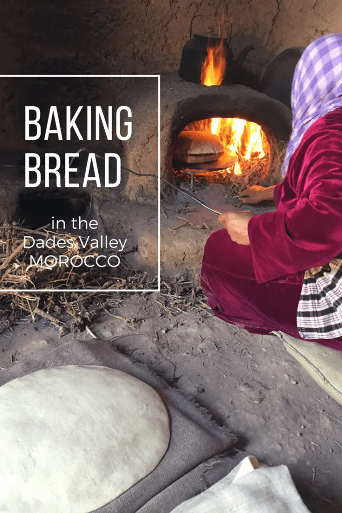 Baking bread in the Dades Valley of Morocco