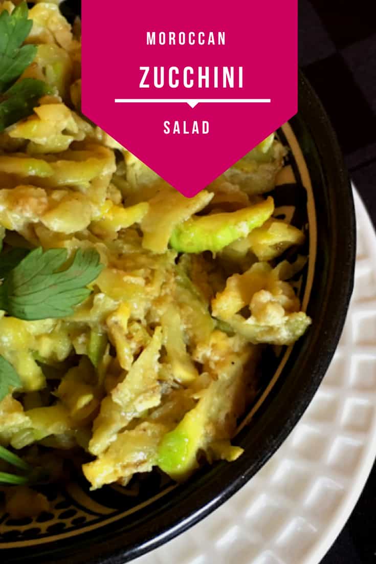 Moroccan Zucchini Salad Recipe_marocmama
