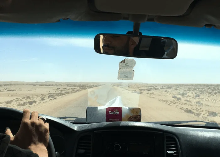 Driving in the Sahara
