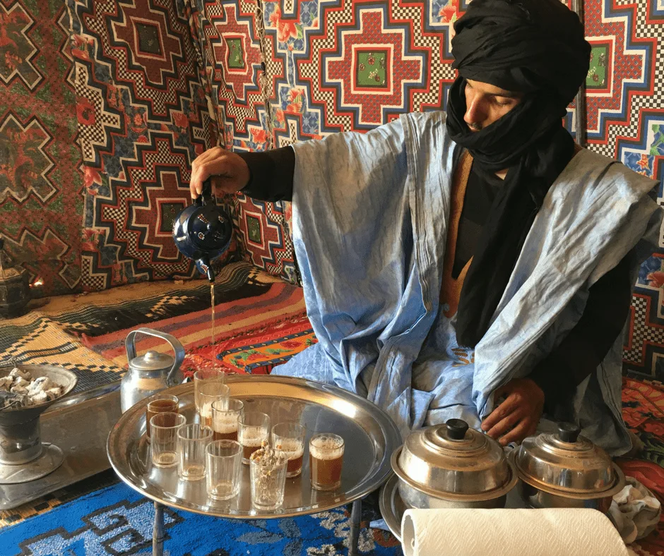 Saharawi Tea Ceremony in Western Sahara