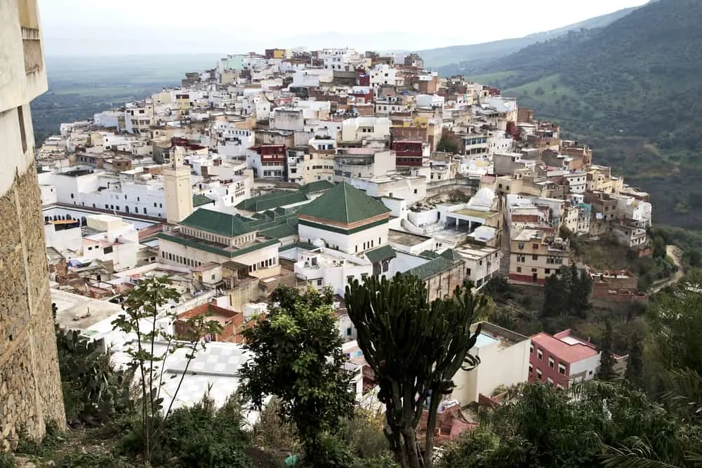 The holy city of Moulay Idriss Morocco