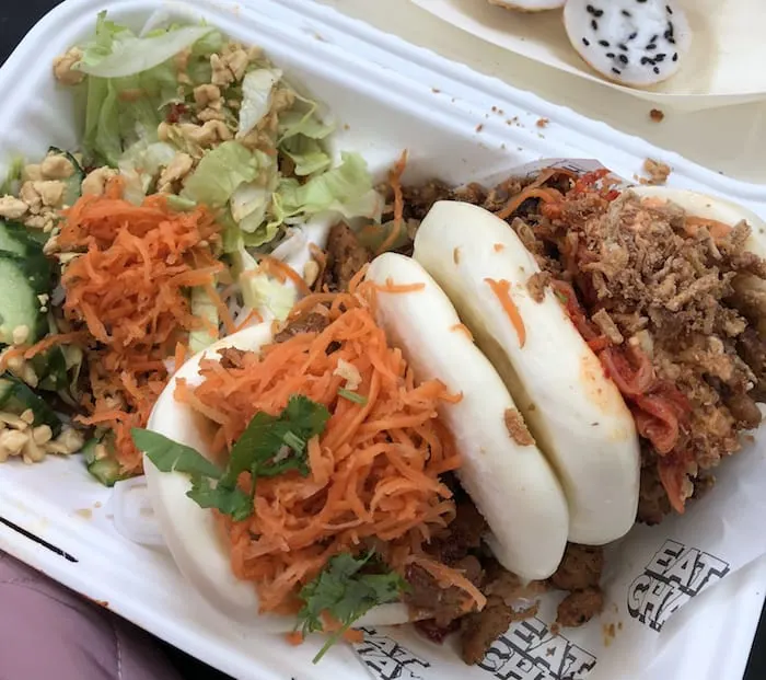 Vegan Bao buns at the Borough Market