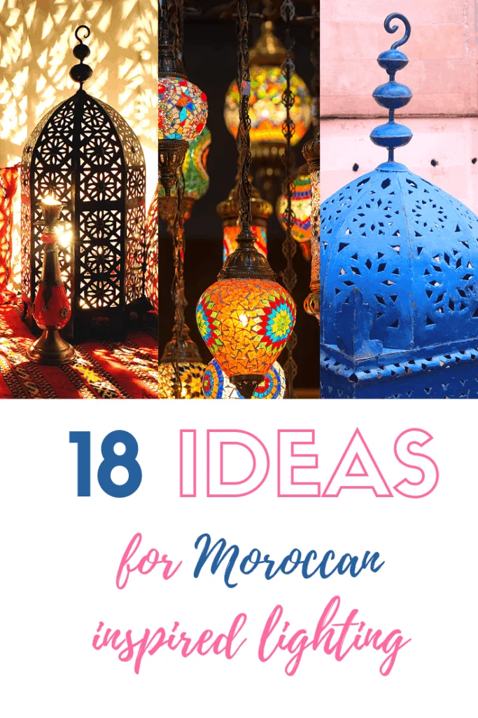 Turning Moroccan lanterns into hanging bedside lamps · Little