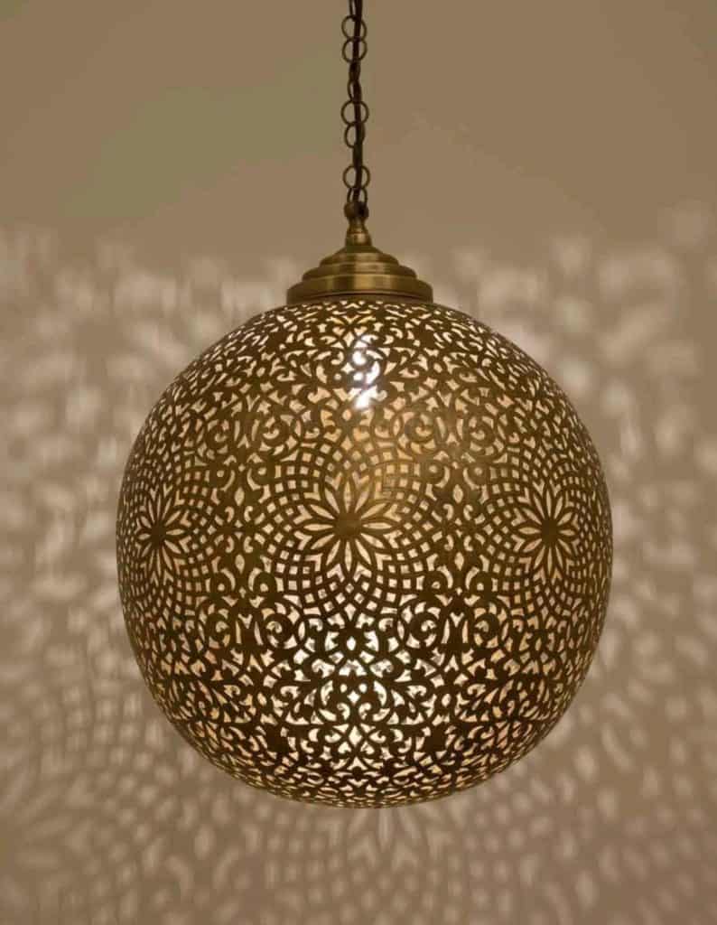 Moroccan plug in on sale swag light