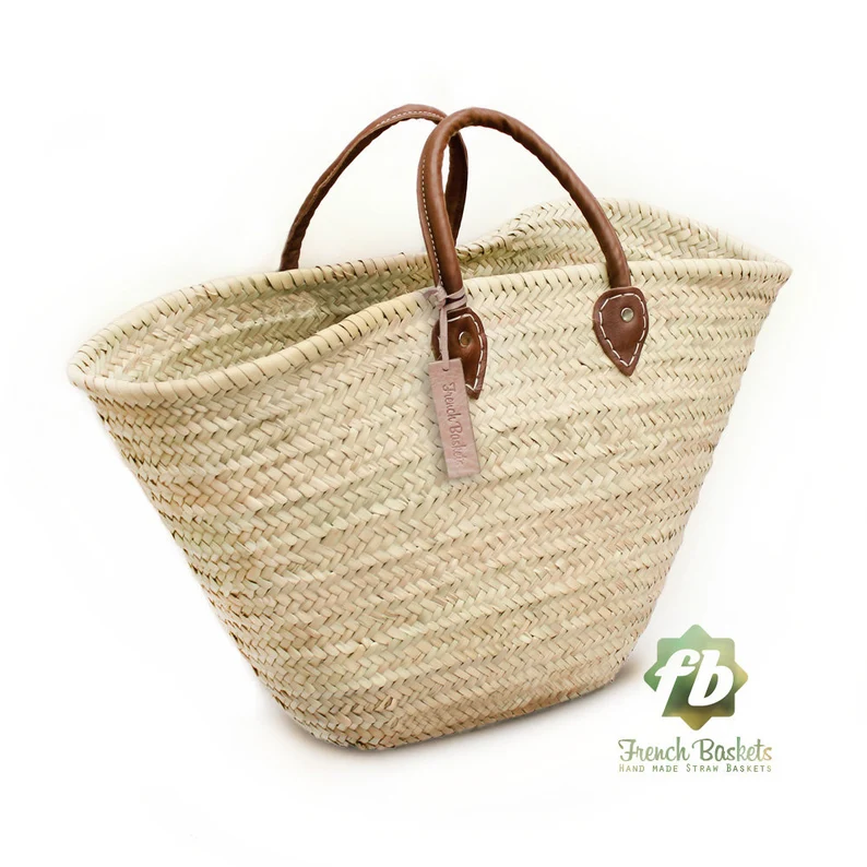 Wicker best sale market bag