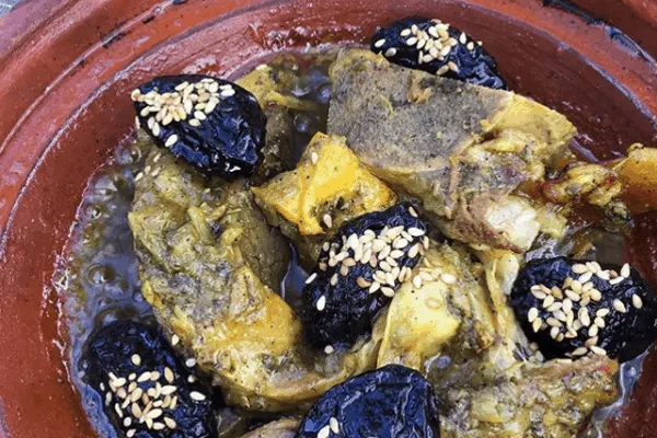 Moroccan Tajine with Beef and Prunes