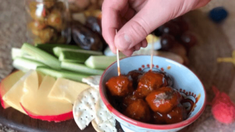 Honey Harissa Glazed Meatballs