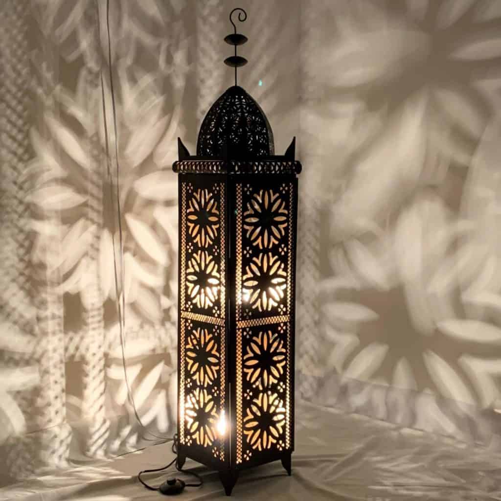 Moroccan Lamps And Lighting, Punched Tin Floor Lamps